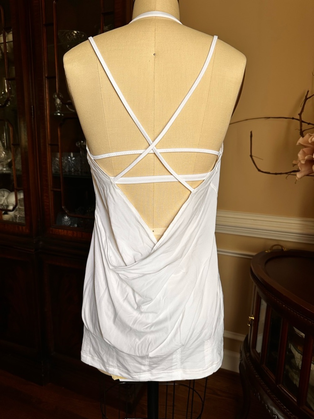 lululemon athletica White Strappy Back Tank Top